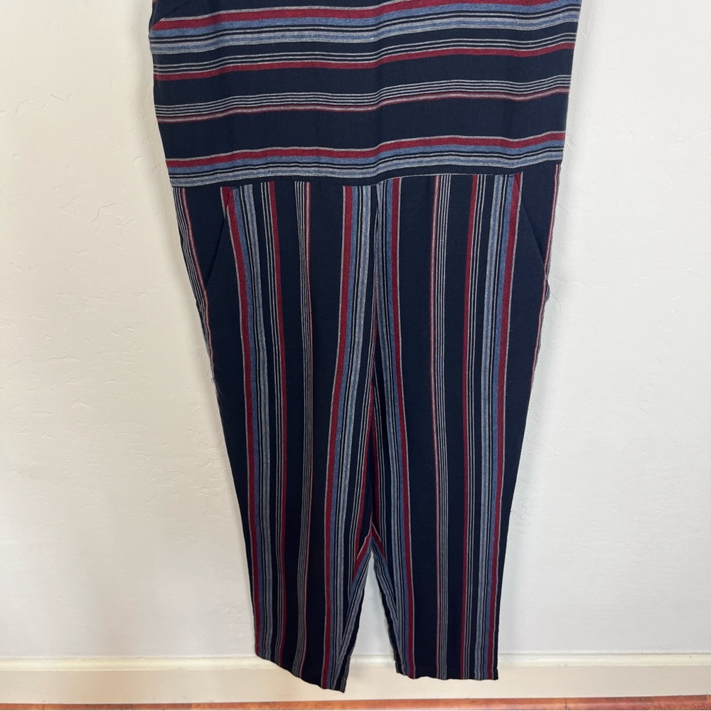 Bridge & Burn Stripe Scoop Neck Jumpsuit - Picture 4 of 10